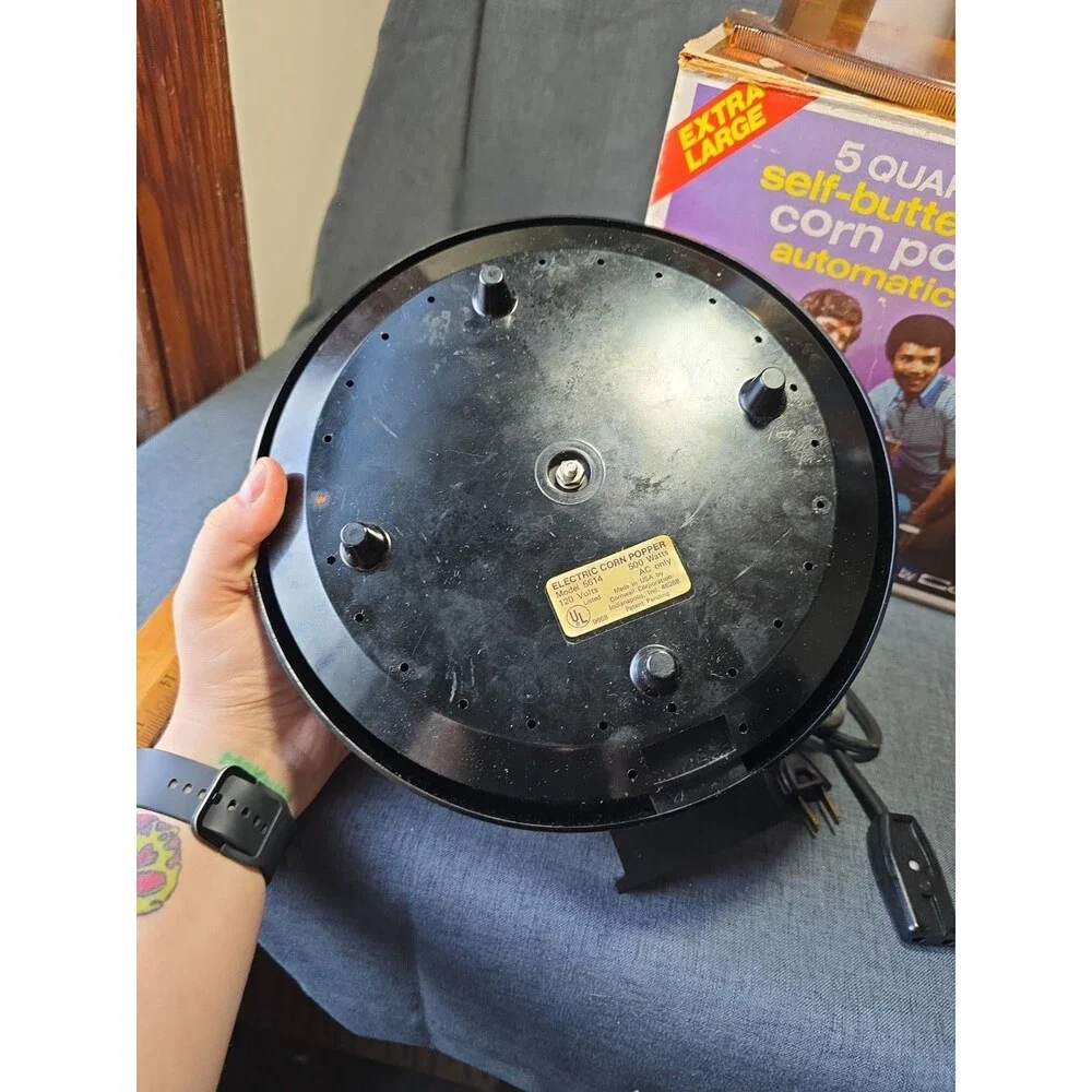 Vintage Hamilton Beach Scovill Butter Up Electric Popcorn Popper UNTESTED